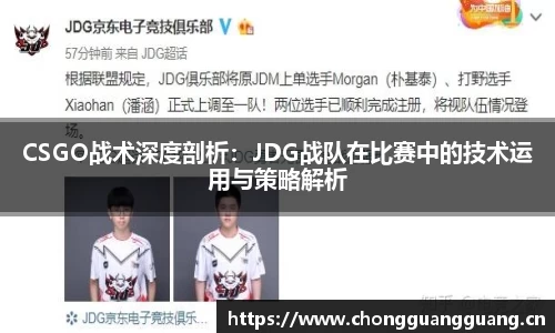 CSGO战术深度剖析：JDG战队在比赛中的技术运用与策略解析